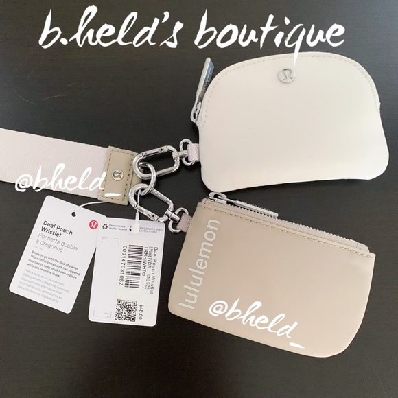 lululemon Dual Pouch Wristlet in Trench/White Opal OS Brand New NWT - Picture 6 of 15